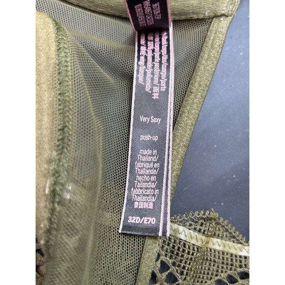 Victorias Secret Green Very Sexy Push-Up Bra Size 32D - Picture 5 of 6